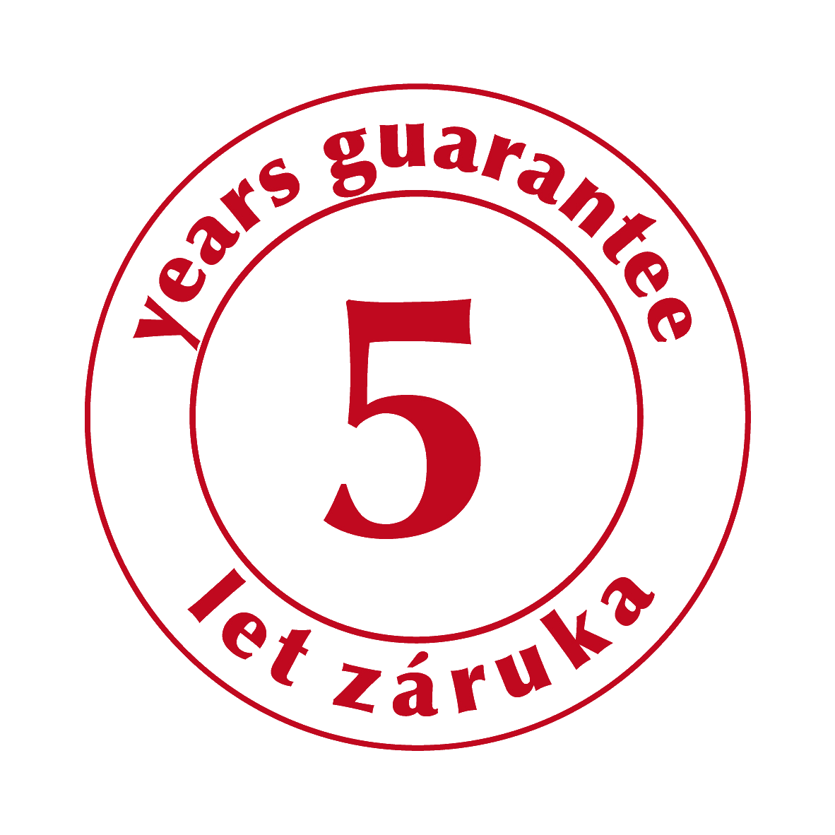 Logo 5 let záruka - podklad